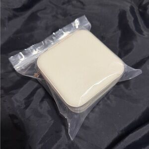 Cream Square Zip Jewelry Travel Case